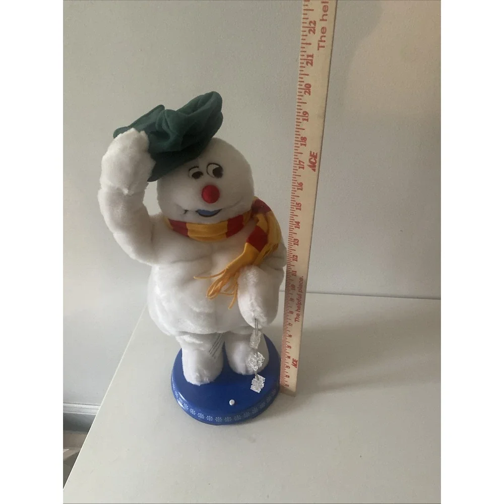 Vintage Gemmy 18'' Frosty The Snowman Animated Snowflake Sings Lights